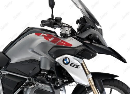 BSTI 1683 BMW R1200GS Lc Black Storm R12 Tank Side Stickers Red 02