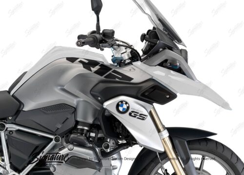 BSTI 1684 BMW R1200GS Lc Alpine White R12 Tank Side Stickers Black 02