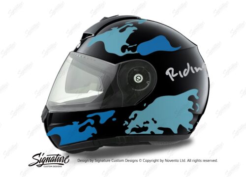 HEL 1780 Schuberth C3 Pro Black The World Blue Variations 01