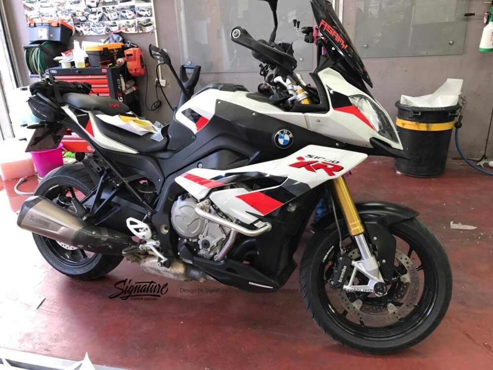 BMW S1000XR ALPINE WHITE LEGEND BLACK RED STICKERS KIT BKIT 2415