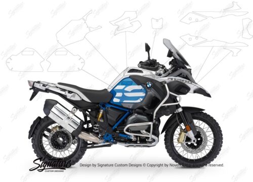 BPRF 2930 BMW R1200GS Adventure LC Alpine White Rallye 2018 Paint Self Healing Protective Film 01 1