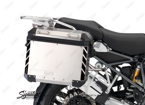 BSTI 3067 BMW R1200GS LC Adventure Panniers Black Reflective Stripes Stickers Kit 03