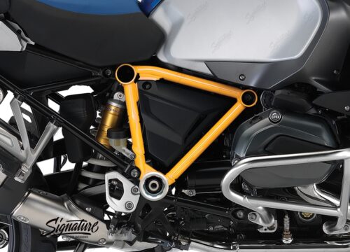 BFS 3090 BMW GS LC Adventure 2014 Racing Blue Pyramid Frame Wrap Yellow 02