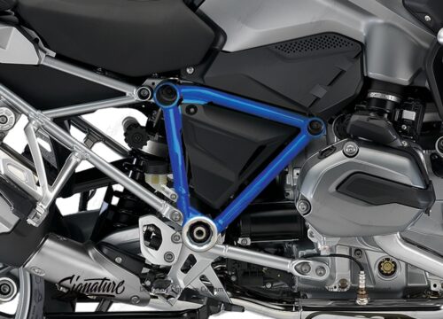 BFS 3097 BMW GS LC 2013 2016 Thunder Grey Pyramid Frame Wrap Cobalt Blue 02