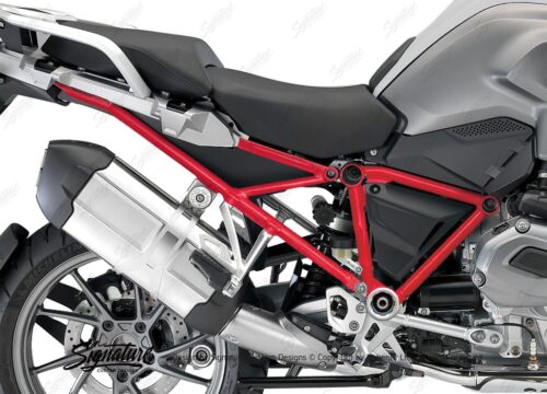 BFS 3120 BMW R1200GS LC 2013 2016 Alpine White GS Frame Wrap Red 02