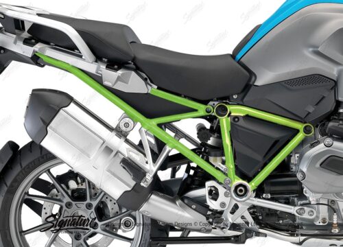 BFS 3121 BMW R1200GS LC 2013 2016 Fire Blue GS Frame Wrap Toxic Green 02