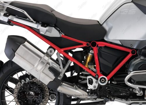 BFS 3129 BMW GS LC Adventure 2014 Alpine White GS Frame Wrap Red 02