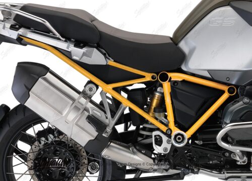 BFS 3130 BMW GS LC Adventure 2014 Olive Matte GS Frame Wrap Yellow 02