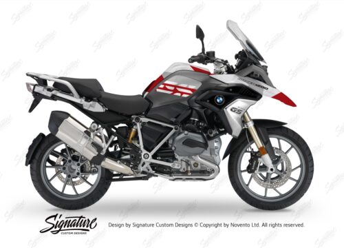 BKIT 3137 BMW R1200GS LC 2017 Alpine White Black Storm M90 Red Grey Camo 01