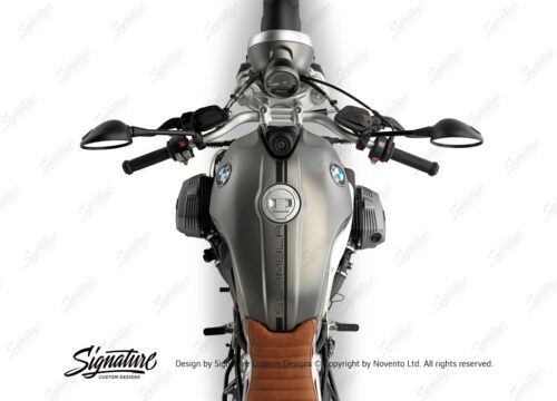 BKIT 3155 BMW RnineT Scrambler Top Tank Stickers Kit 02 Black 02