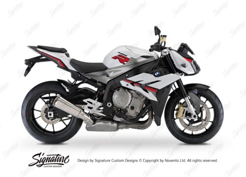 BKIT 3171 BMW S1000R Light White Alive Series Black Red Grey Stickers Kit 01