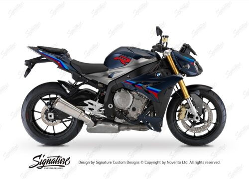 BKIT 3176 BMW S1000R Frozen Dark Blue Metallic Matte Alive Series Msport Colours Stickers Kit 01