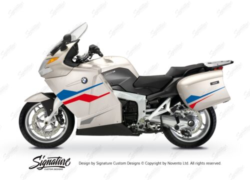 BKIT 3180 BMW K1200GT Crystal Grey Stingray Series Blue Red Stickers Kit 01