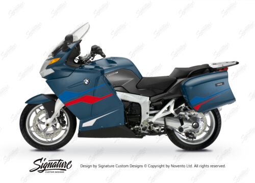 BKIT 3183 BMW K1200GT Deep Blue Metallic Stingray Series Blue Red Stickers Kit 01