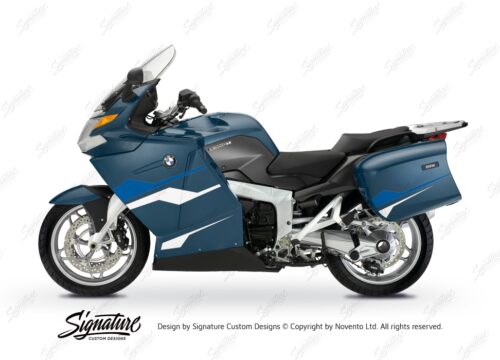 BKIT 3184 BMW K1200GT Deep Blue Metallic Stingray Series Blue White Stickers Kit 01