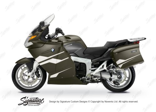 BKIT 3190 BMW K1200GT Magnesium Beige Metallic Stingray Series White Stickers Kit 01