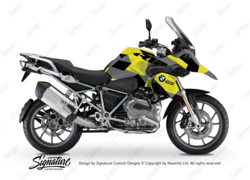 BWRA 3220 BMW R1200GS LC M90 Camo Grey Yellow Full Wrap 01