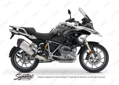 BKIT 3233 BMW R1200GS LC 2017 Alpine White Safari R12 Series Grey Variations Stickers Kit 01