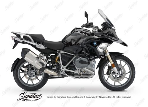 BKIT 3237 BMW R1200GS LC 2017 Black Storm Metallic Safari R12 Series Grey Variations Stickers Kit 01