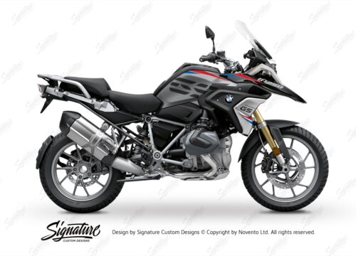 BKIT 3332 BMW R1250GS Black Storm Metallic Vivo Red Blue Stickers Kit 01