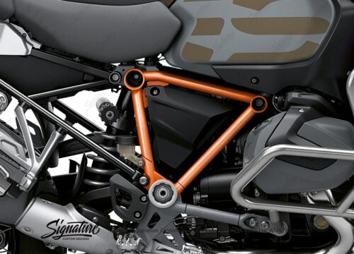 BFS 3346 BMW R1250GS Adventure 2019 Style Exclusive Pyramid Frame Wrap Styling Kit Orange 02