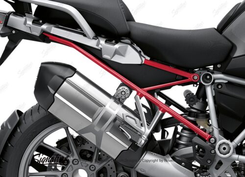 BFS 3347 BMW R1250GS 2019 Black Storm Metallic Subframe Wrap Styling Kit Red 02