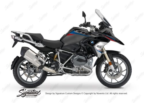 BKIT 3354 BMW R1200GS LC Black Storm Metallic Vivo Series Red Blue Stickers Kit 01