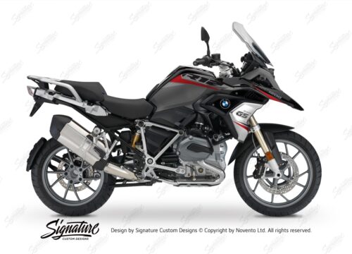 BKIT 3355 BMW R1200GS LC Black Storm Metallic Vivo Series Red Grey Stickers Kit 01