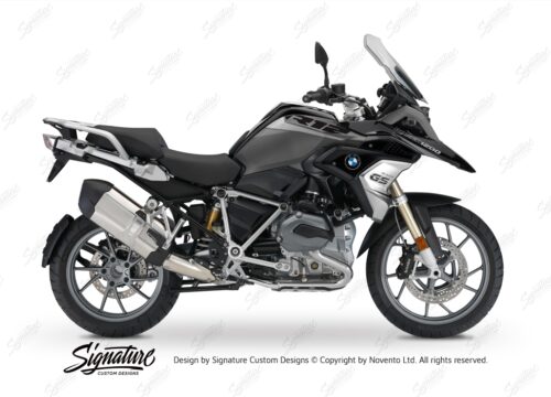 BKIT 3356 BMW R1200GS LC Black Storm Metallic Vivo Series Grey Variations Stickers Kit 01