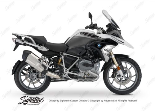 BKIT 3360 BMW R1200GS LC Alpine White Vivo Series Grey Variations Stickers Kit 01