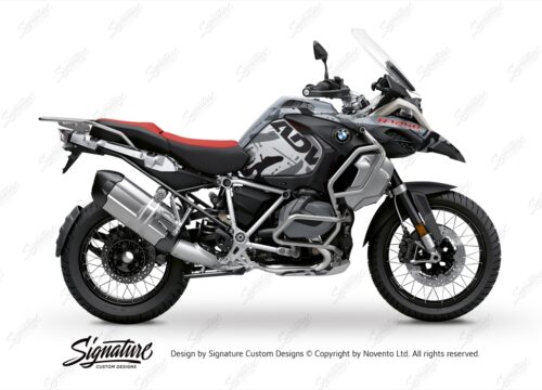 BKIT 3370 BMW R1250GS Adventure Ice Grey Safari Grey Variations Stickers Kit 01