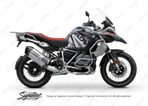 BKIT 3376 BMW R1250GS Adventure Ice Grey Spike Grey Variations Stickers Kit 01