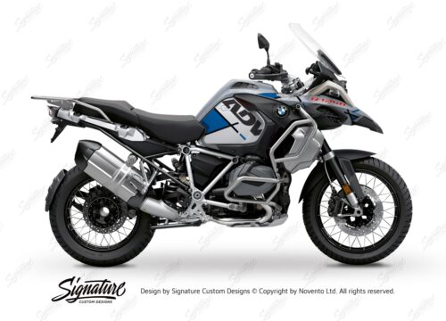 BKIT 3382 BMW R1250GS Adventure Ice Grey Vector Blue Stickers Kit 01