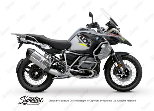 BKIT 3389 BMW R1250GS Adventure Ice Grey Velos Grey Fluo Yellow Stickers Kit 01