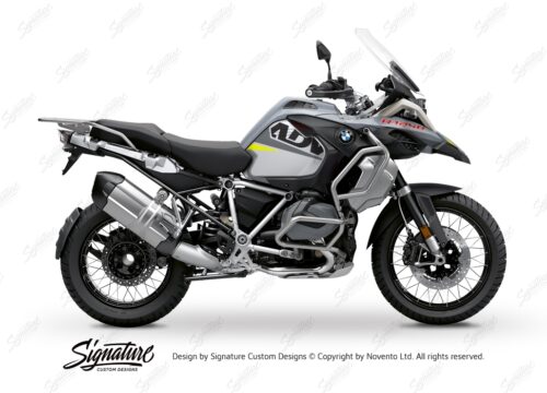 BKIT 3395 BMW R1250GS Adventure Ice Grey Vivo Grey Fluo Yellow Stickers Kit 01