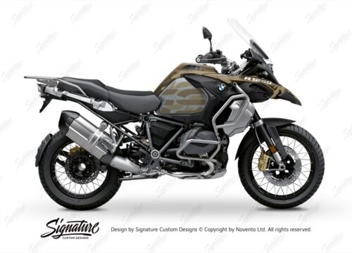 BKIT 3412 BMW R1250GS Adventure Style Exclusive Safari Champagne Metallic Stickers Kit 01