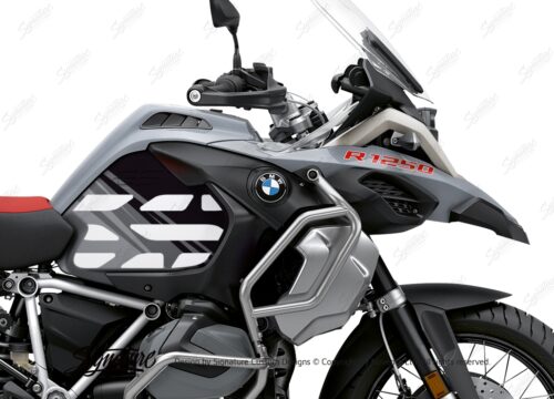 BSTI 3408 BMW R1250GS Adventure Ice Grey Anniversary Limited Edition Tank Stickers Grey Black 02