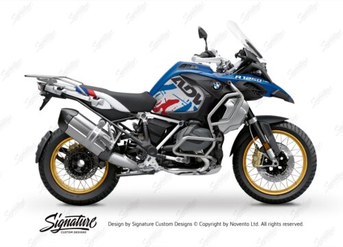 BKIT 3561 BMW R1250GS Adventure Style HP Safari Red Blue Stickers Kit 01