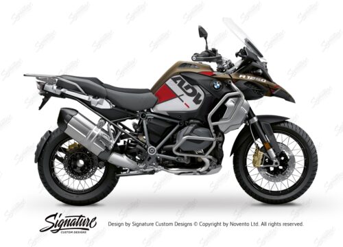 BKIT 3576 BMW R1250GS Adventure Style Exclusive Vector Red Stickers Kit 01