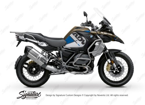 BKIT 3578 BMW R1250GS Adventure Style Exclusive Vector Blue Stickers Kit 01