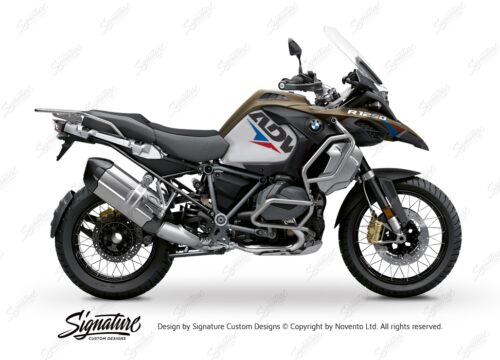 BKIT 3582 BMW R1250GS Adventure Style Exclusive Velos Red Blue Stickers Kit 01