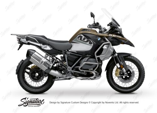 BKIT 3589 BMW R1250GS Adventure Style Exclusive Vivo Grey Black Stickers Kit 01