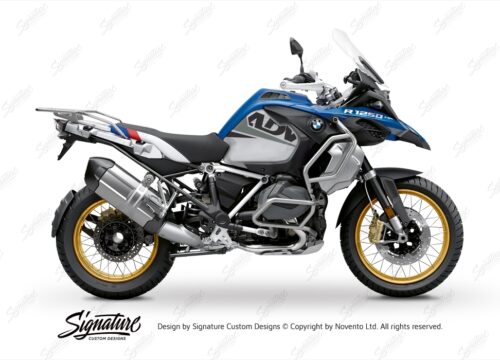 BKIT 3592 BMW R1250GS Adventure Style HP Vivo Grey Black Stickers Kit 01