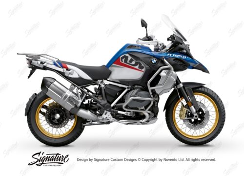 BKIT 3593 BMW R1250GS Adventure Style HP Vivo Red Grey Stickers Kit 01