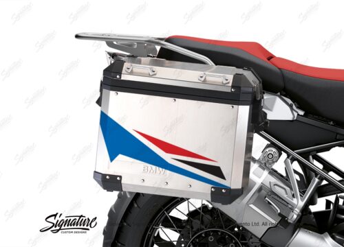 BSTI 3448 BMW R1250GS Adventure Pannier Alive Red Blue Stickers Kit 02