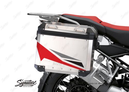 BSTI 3449 BMW R1250GS Adventure Pannier Alive Red Grey Stickers Kit 02