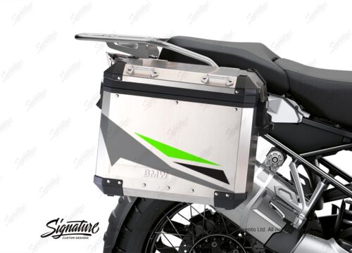 BSTI 3451 BMW R1250GS Adventure Pannier Alive Grey Fluo Green Stickers Kit 02