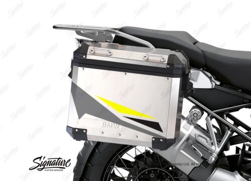 BSTI 3452 BMW R1250GS Adventure Pannier Alive Grey Fluo Yellow Stickers Kit 02