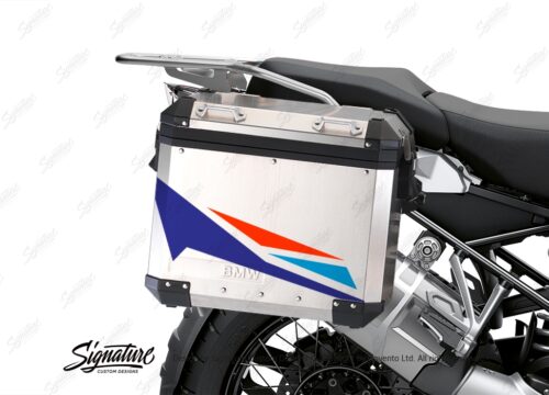 BSTI 3453 BMW R1250GS Adventure Pannier Alive Royal Blue Light Blue Fluo Red Stickers Kit 02