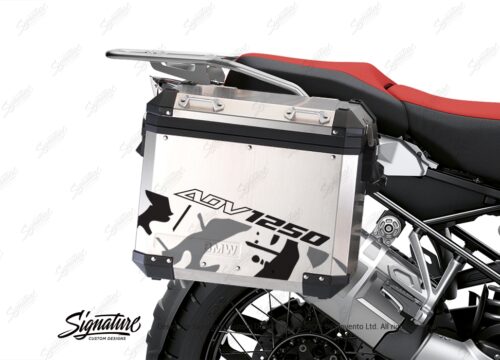 BSTI 3458 BMW R1250GS Adventure Pannier Safari Grey Black Stickers Kit 02